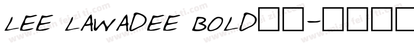 lee lawadee bold字体字体转换